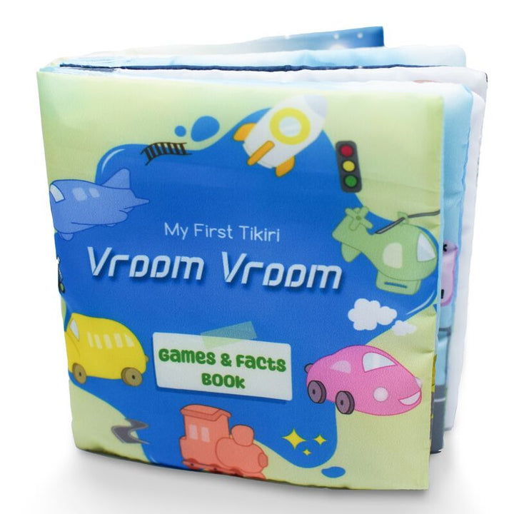 Fabric Bathtime & Naptime Book - Vroom Vroom Games & Facts