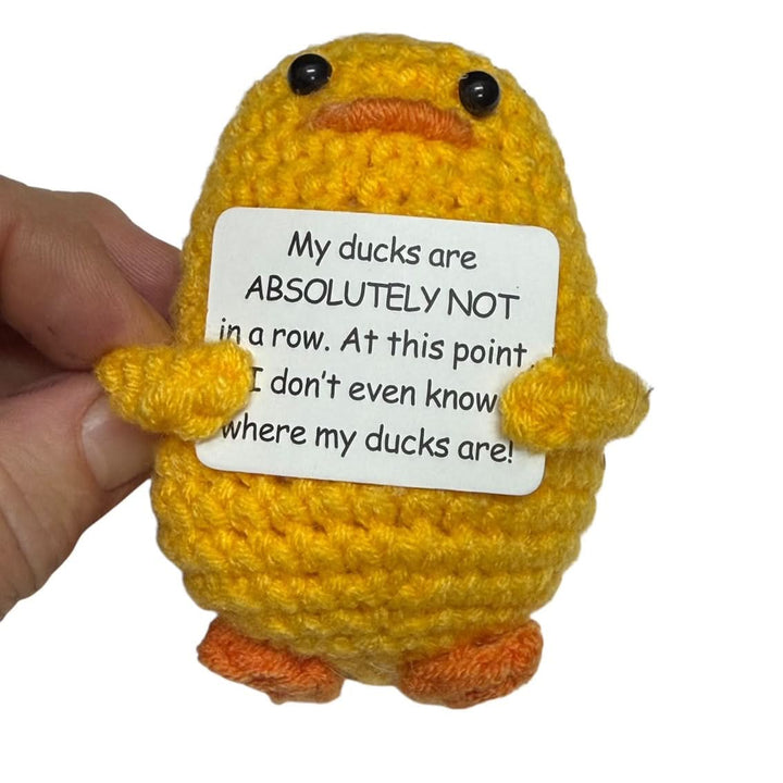 Mini Hand Crochet Plush Support | Duck