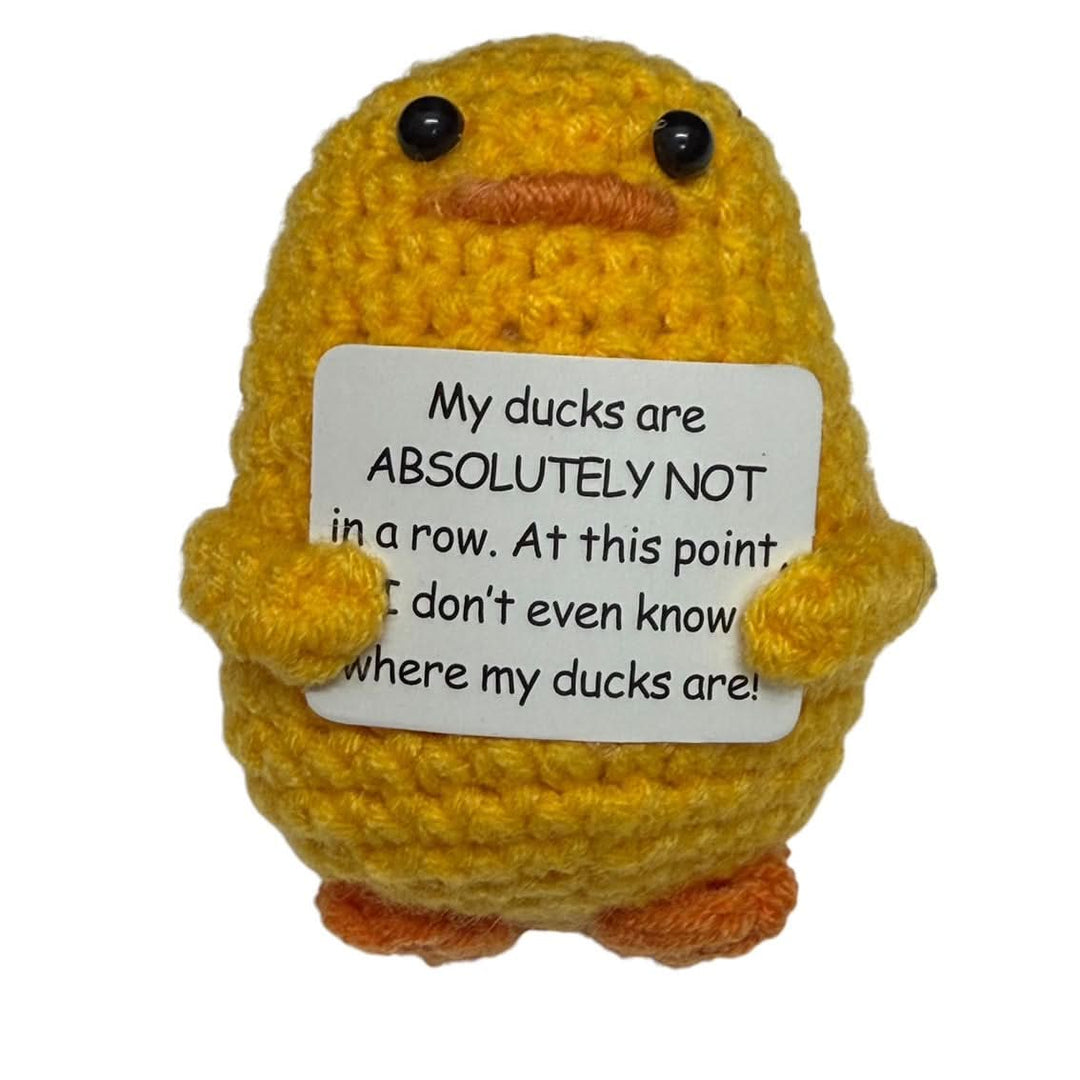 Mini Hand Crochet Plush Support | Duck