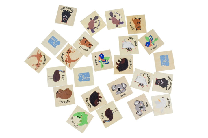 Wooden Memory Game | Australian Animals