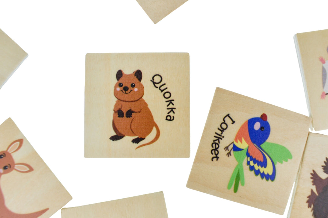 Wooden Memory Game | Australian Animals