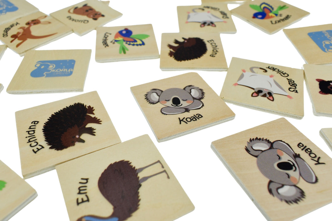Wooden Memory Game | Australian Animals