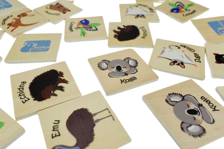 Wooden Memory Game | Australian Animals