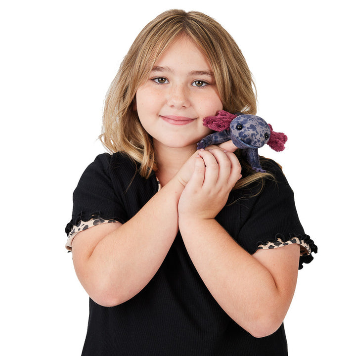 Finger Puppet - Axolotl - Black