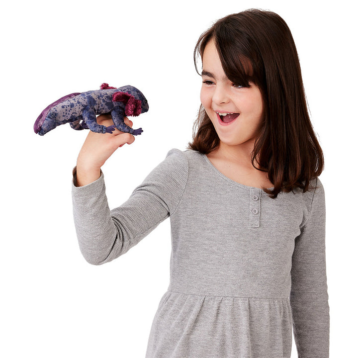 Finger Puppet - Axolotl - Black