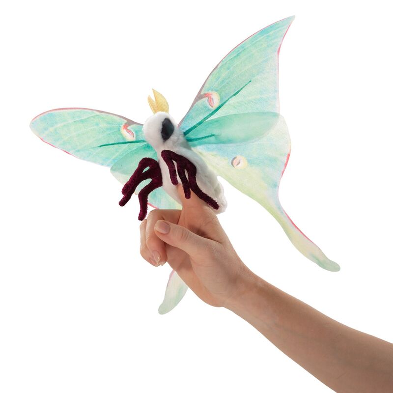 Finger Puppet – Mini Luna Moth