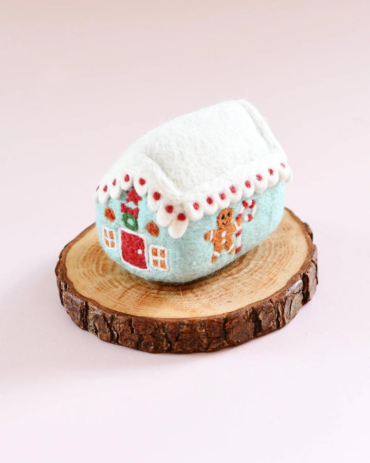 Felt Gingerbread House - Blue