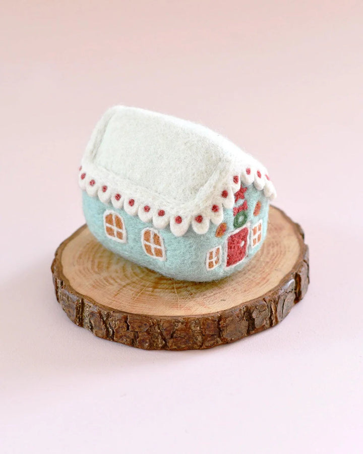 Felt Gingerbread House - Blue