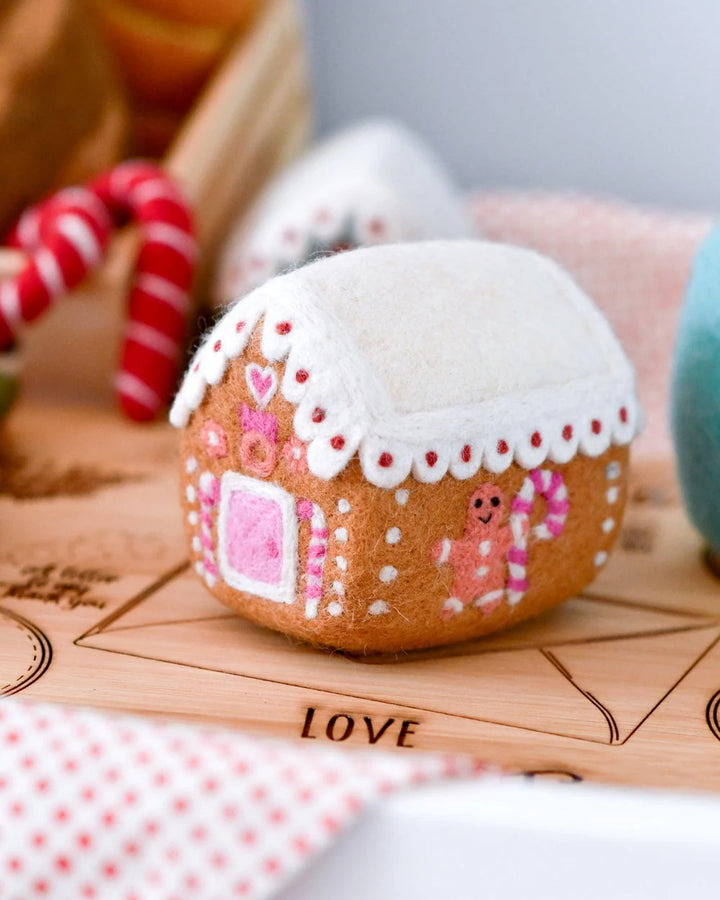 Felt Gingerbread House - Pink