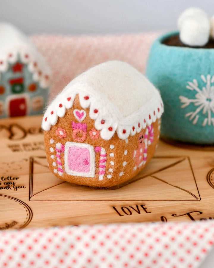 Felt Gingerbread House - Pink