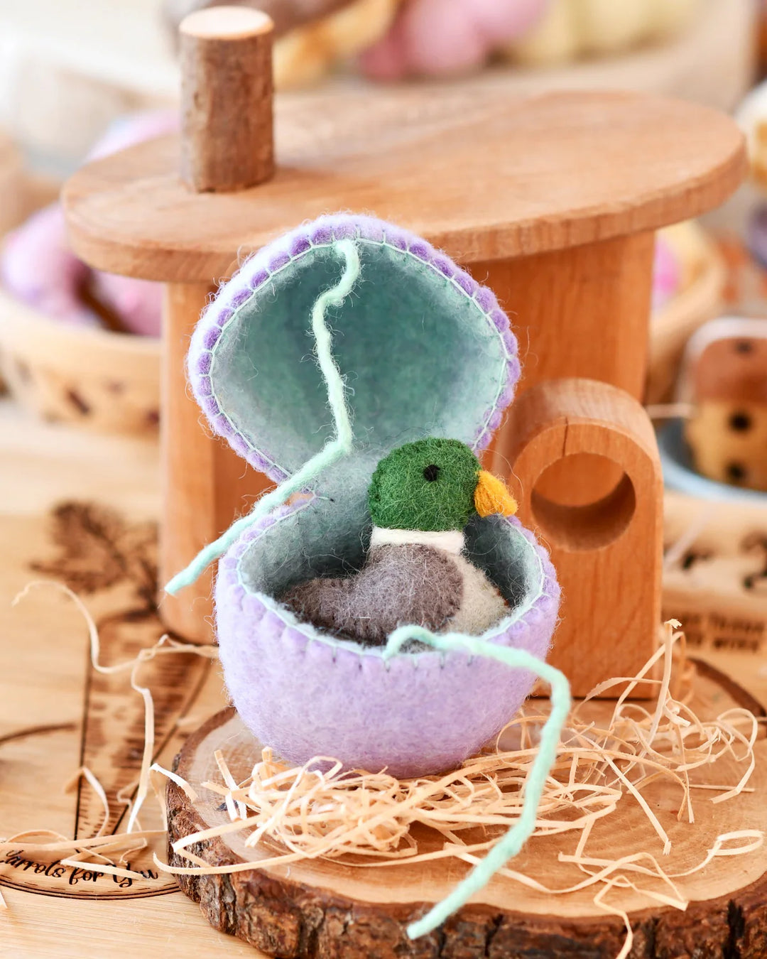 Felt Surprise Egg with Duck