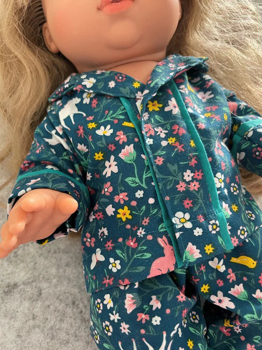 38cm Pyjama Set - Forest Animals