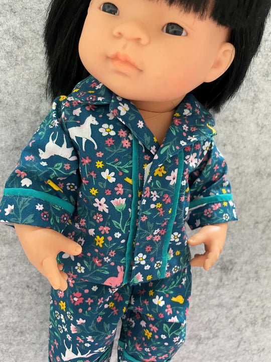 38cm Pyjama Set - Forest Animals