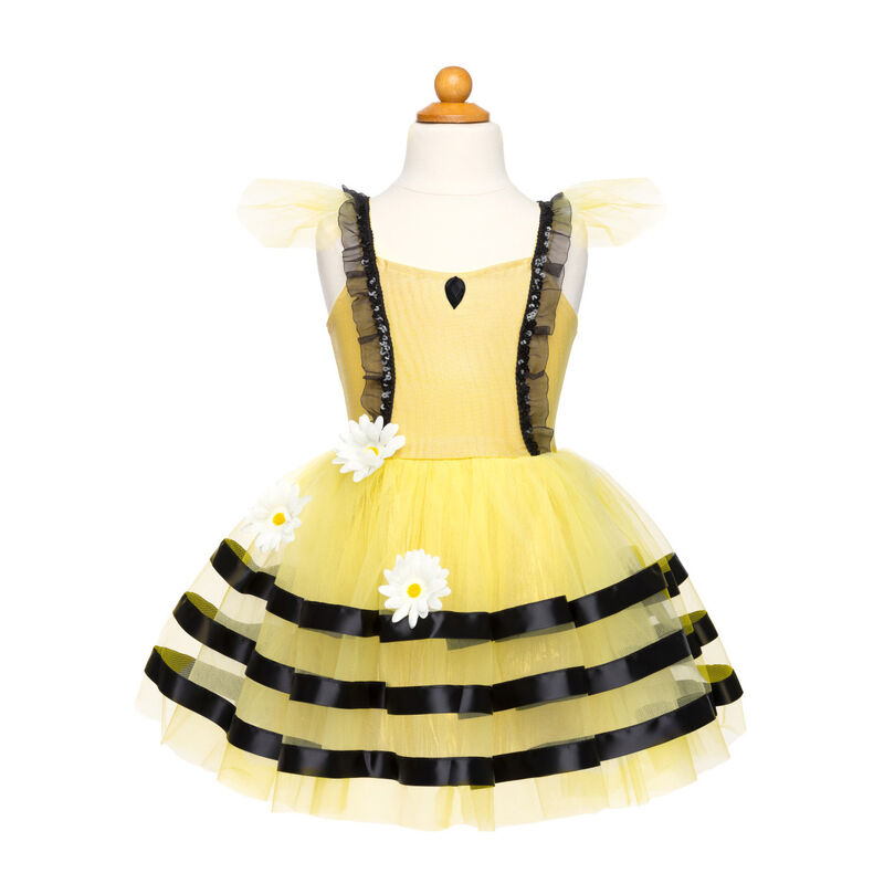 Bumble Bee Dress & Headband - Size 3-4
