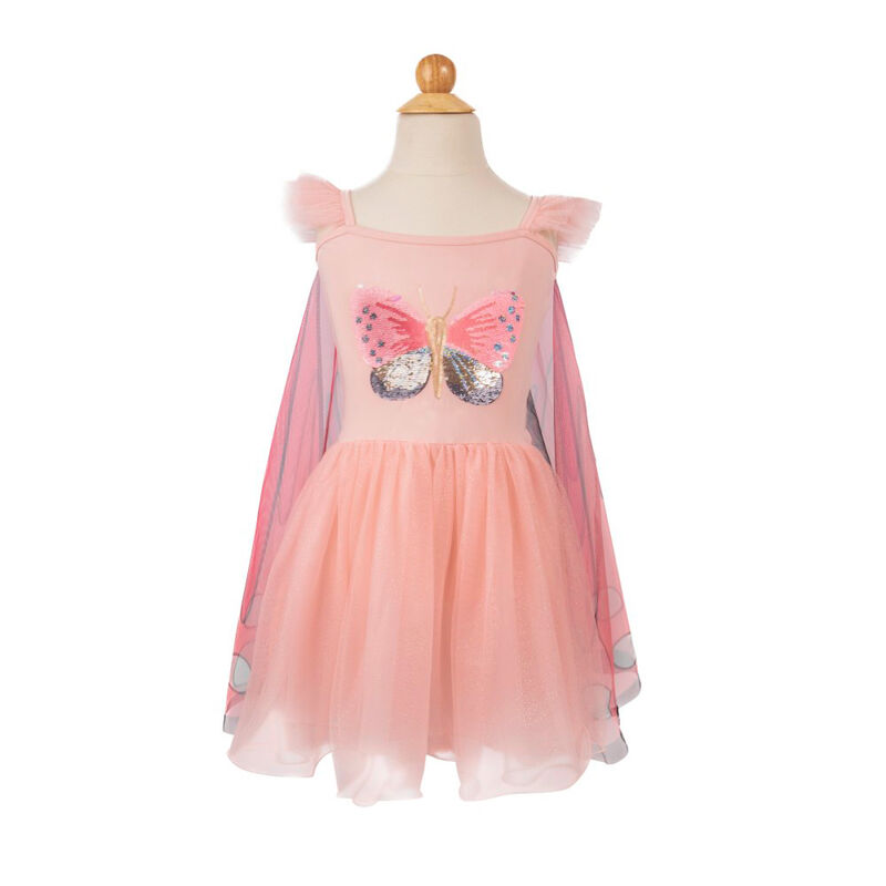 Dressup - Dress - Sequins Secret Butterfly Twirl Dress with Wings Size 5-6