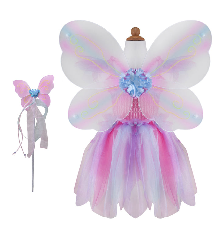 Dressup - Dress - Pink Butterfly Dress & Wings with Wand - Size 5-6