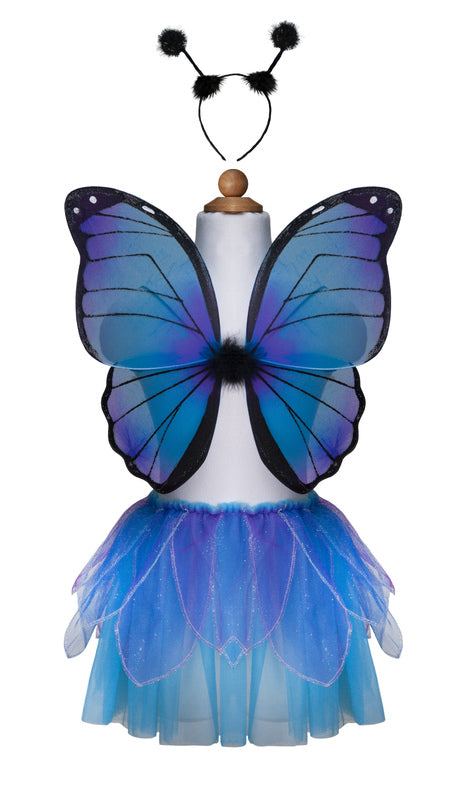 Dressup - Tutu - Midnight Butterfly Wings & Headband - Size 4-6