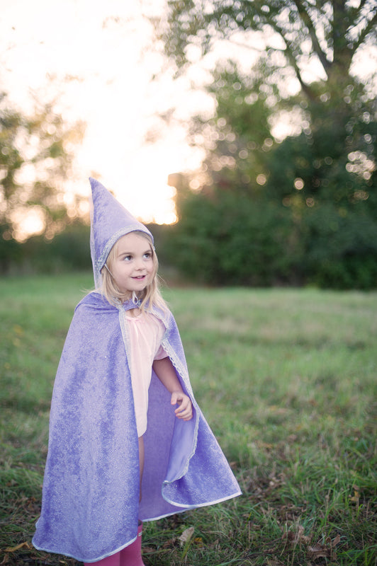 Dressup - Cape - Lilac Diamond Sparkle Cape - Size 3-4