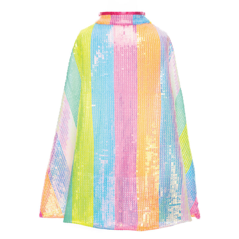 Dressup - Cape - Stripy Sequins Cape - Size 4-6