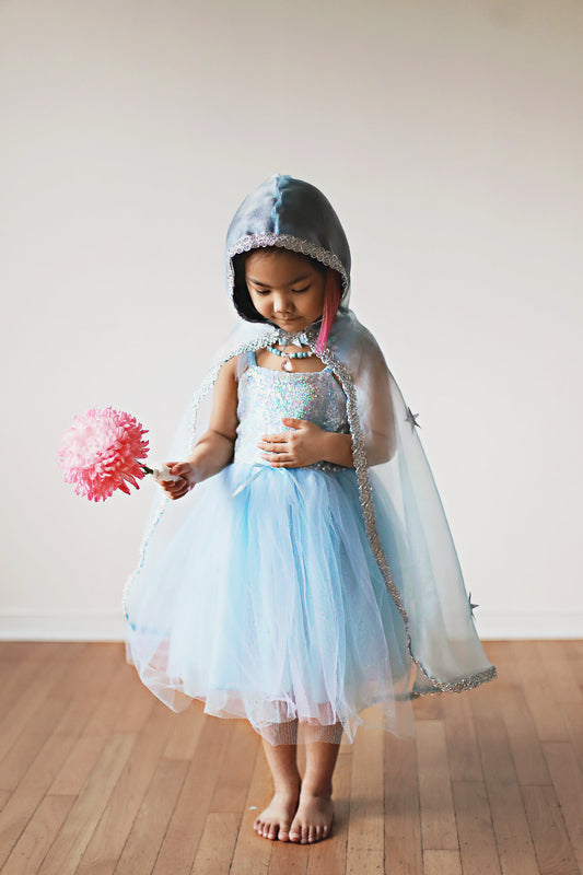 Dressup - Cape - Snow Queen Cape - Size 3 - 4