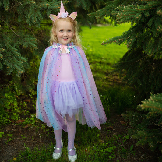 Dress Up - Rainbow Unicorn Cape Set