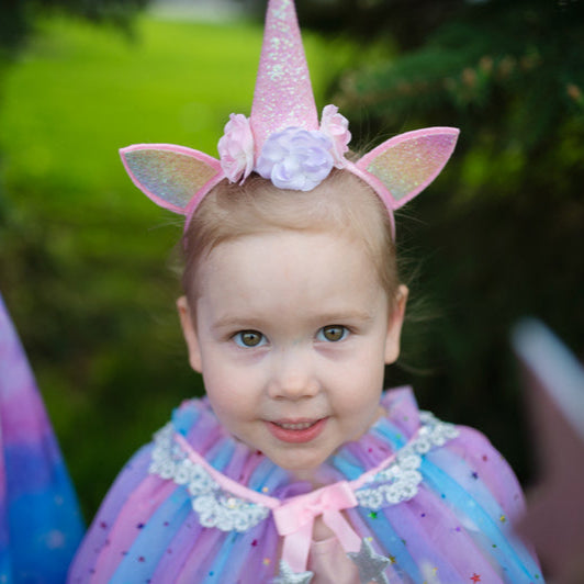 Dress Up - Rainbow Unicorn Cape Set
