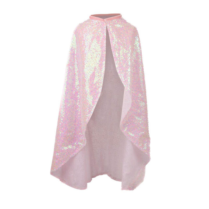 Dressup - Cape - Pink Sequins Twirl Cape - Size 4-6