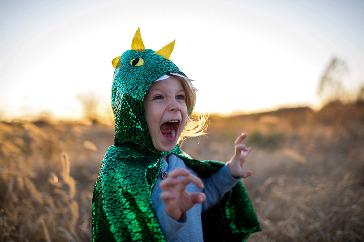 Dressup - Metallic Green Dragon Cape