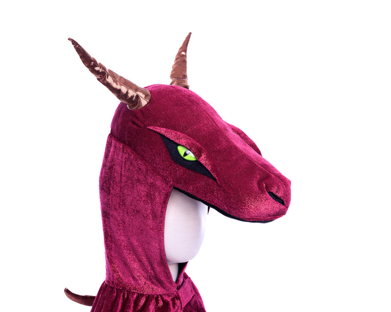 Dressup - Cape - Starry Night Dragon - Burgundy & Copper