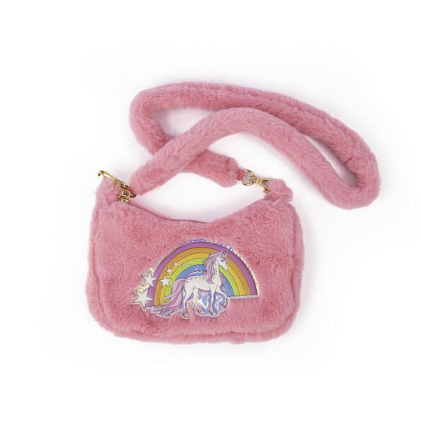 Cuddle Crossbody Purse - Pink Rainbow