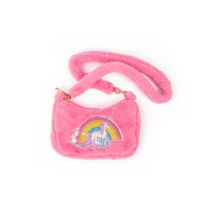 Pink Rainbow Cuddle Crossbody Purse