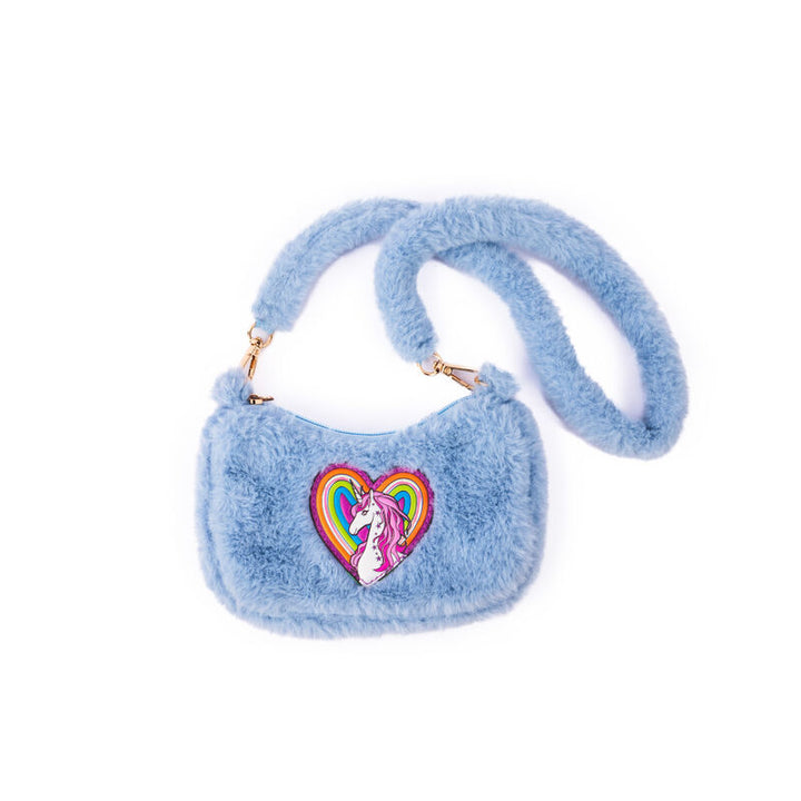 Periwinkle Blue Rainbow Cuddle Crossbody Purse