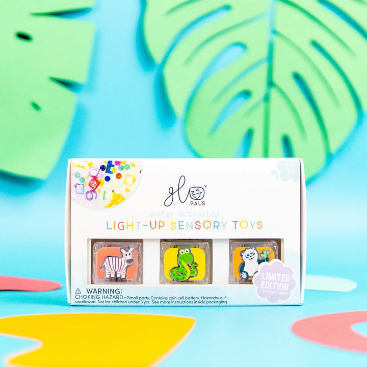 Glo Pal Light-Up Cubes - Zoo Animals