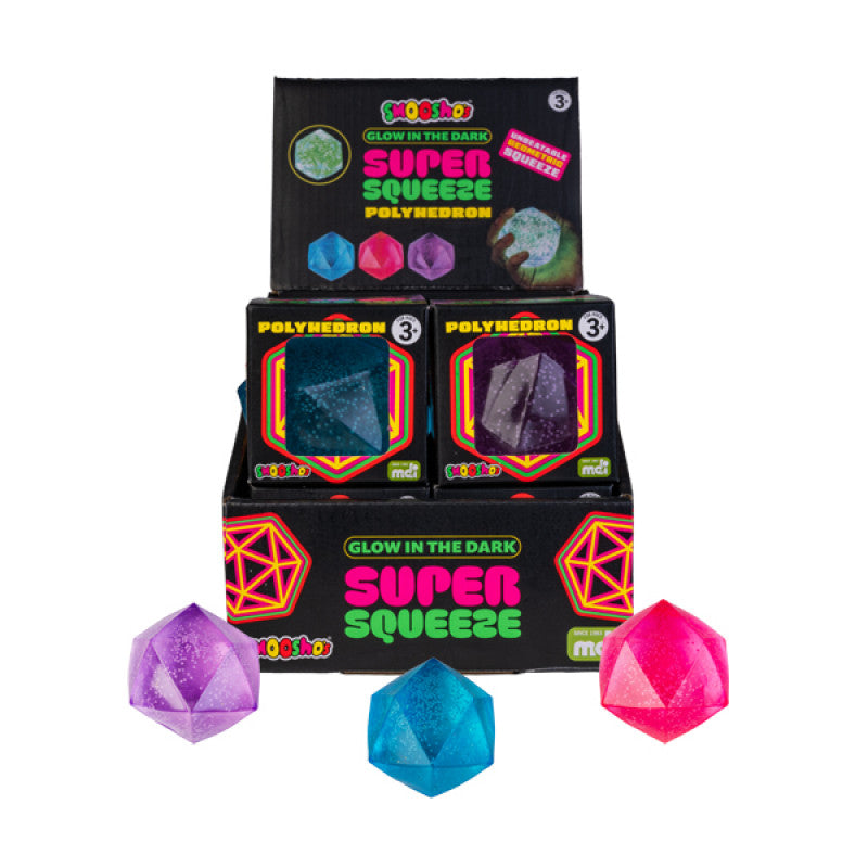 Smoosho's Super Squeeze Glow In The Dark Polyhedron