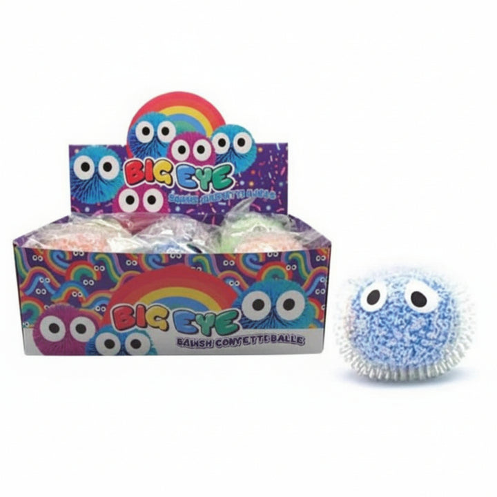 Squeeze Bead Big Eye Confetti Squish Ball