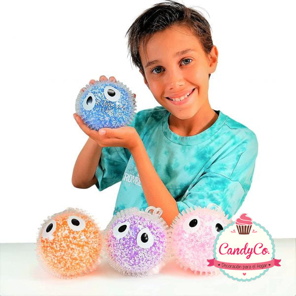 Squeeze Bead Big Eye Confetti Squish Ball