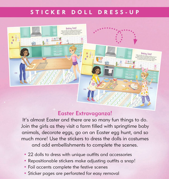 Sticker Doll Dress Up Book - Easter Fun