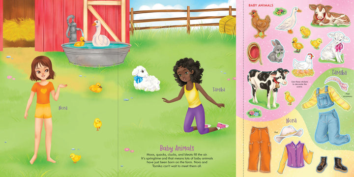 Sticker Doll Dress Up Book - Easter Fun
