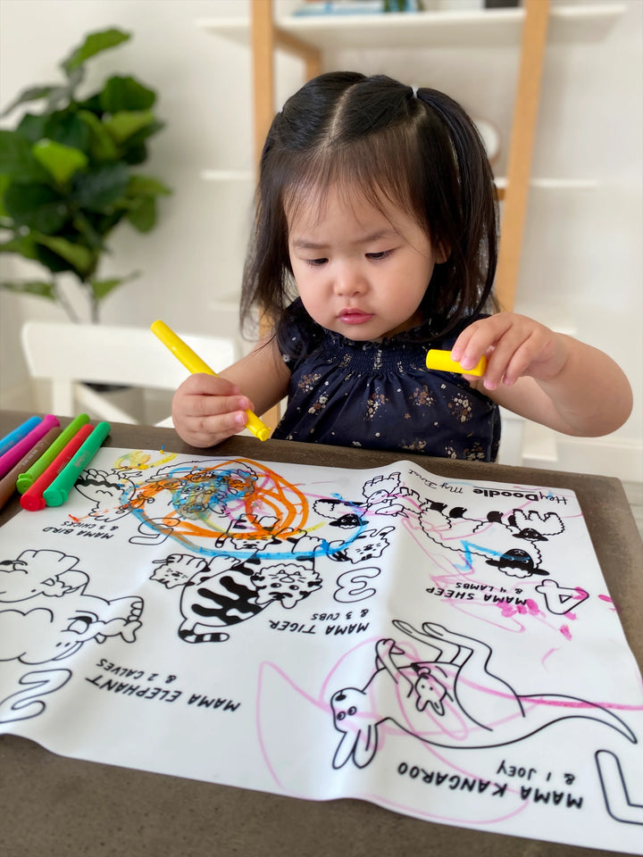 Reusable Colour-in Placemat - My First Counting