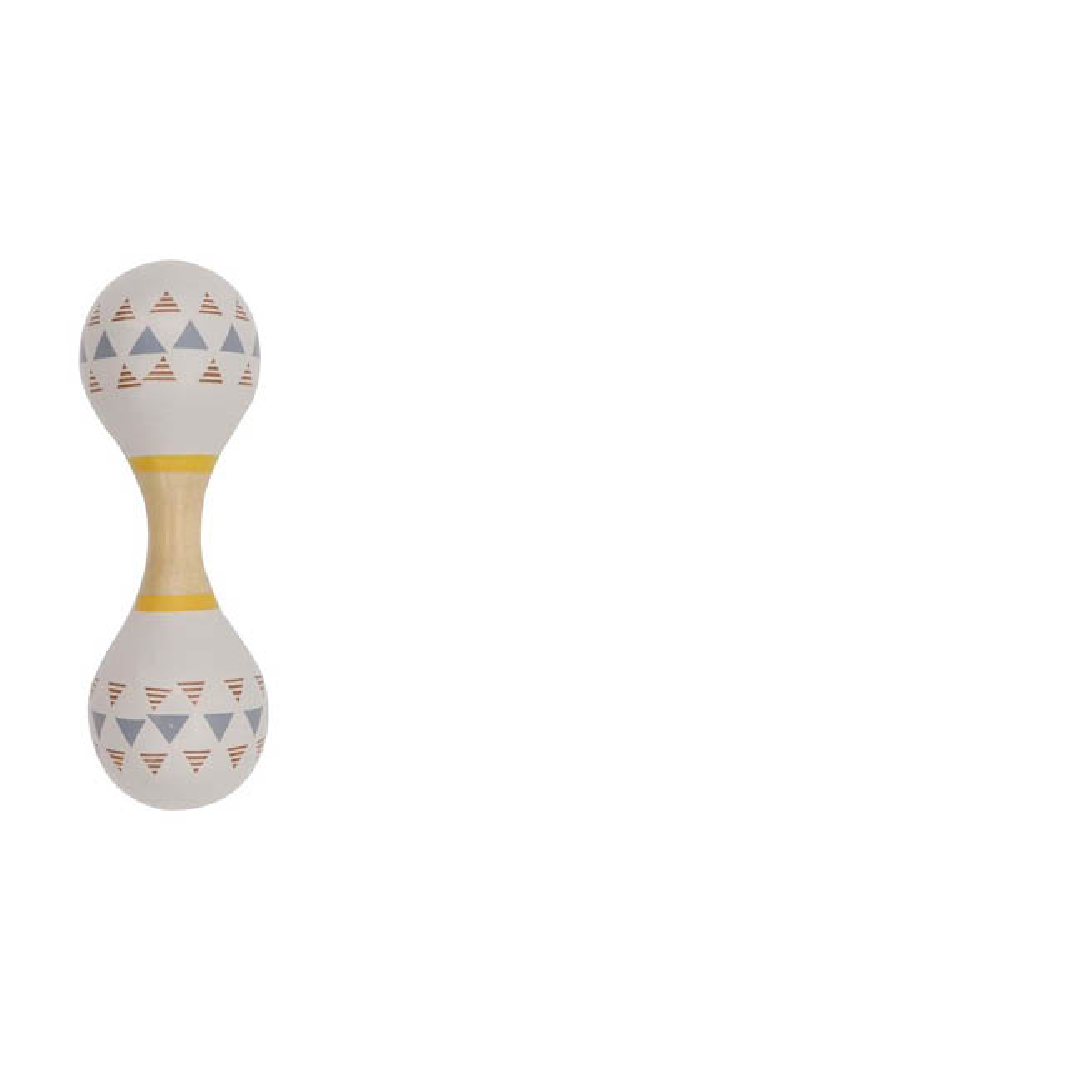 Wooden Maraca Rattle - Pastel