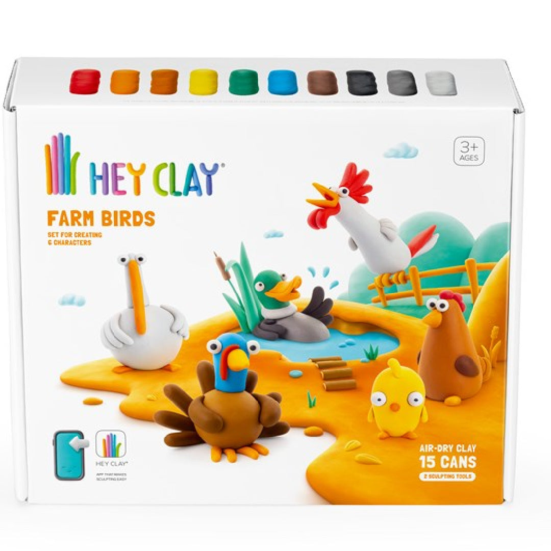 Hey Clay - Farm Birds Set