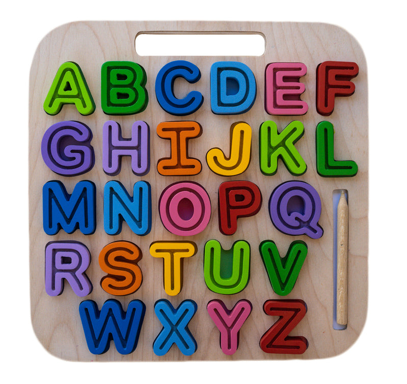 Wooden Tracing Puzzle - ABC Uppercase