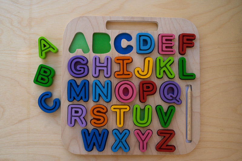 Wooden Tracing Puzzle - ABC Uppercase