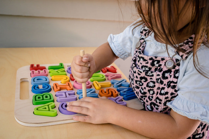 Wooden Tracing Puzzle - ABC Uppercase