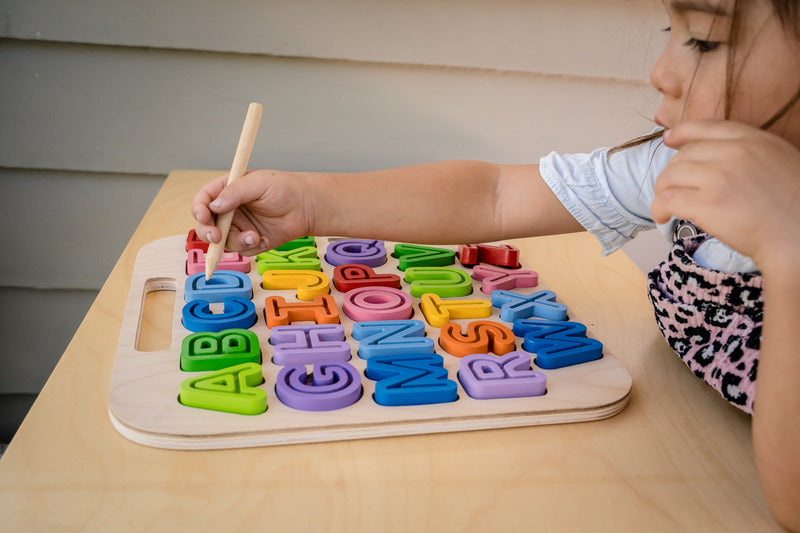 Wooden Tracing Puzzle - ABC Uppercase