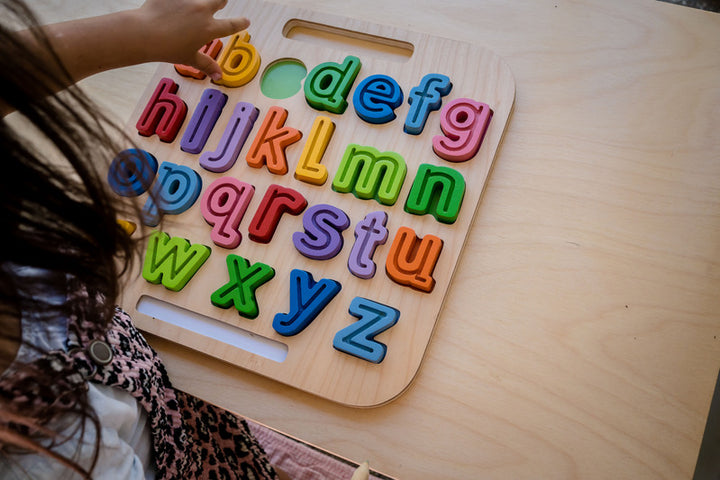 Wooden Tracing Puzzle - abc Lowercase