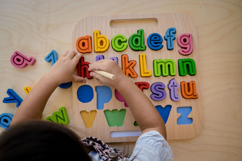 Wooden Tracing Puzzle - abc Lowercase