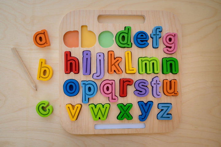 Wooden Tracing Puzzle - abc Lowercase