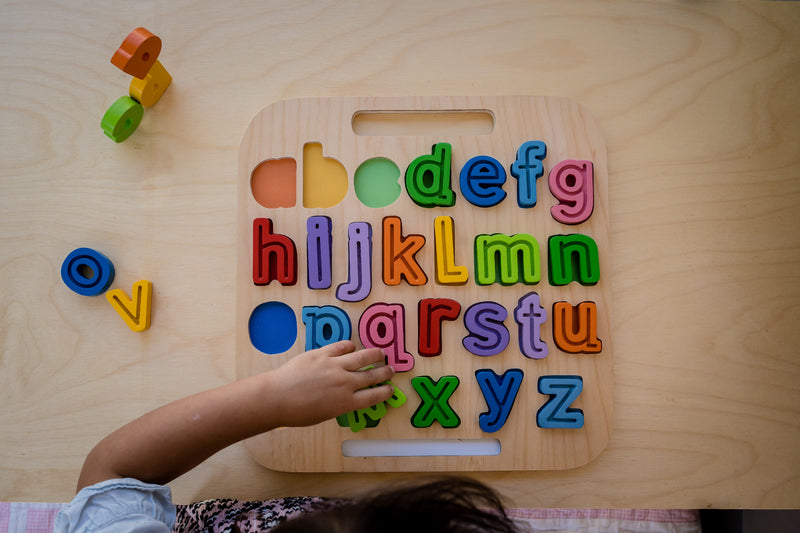 Wooden Tracing Puzzle - abc Lowercase