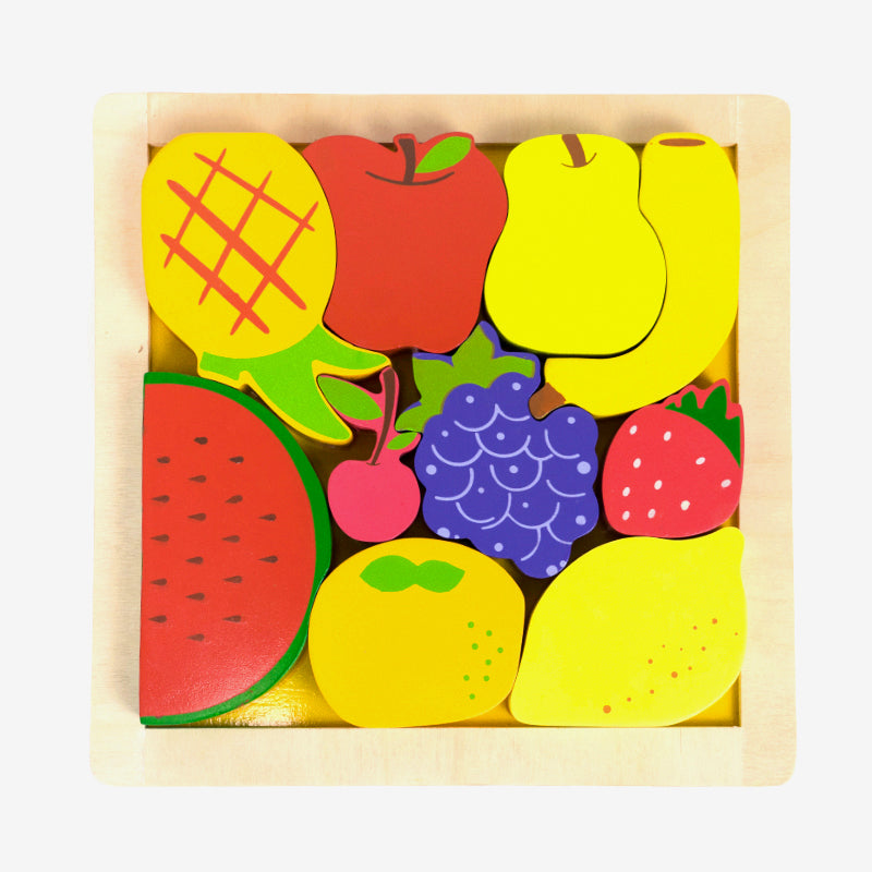 Wooden Puzzle - Chunky Fruits